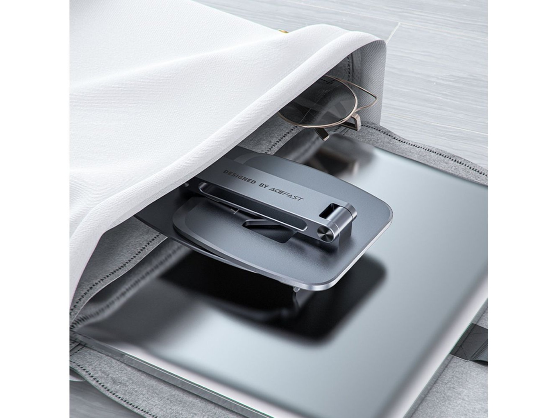 Suporte dobrável Acefast / suporte para celular cinza (E13)