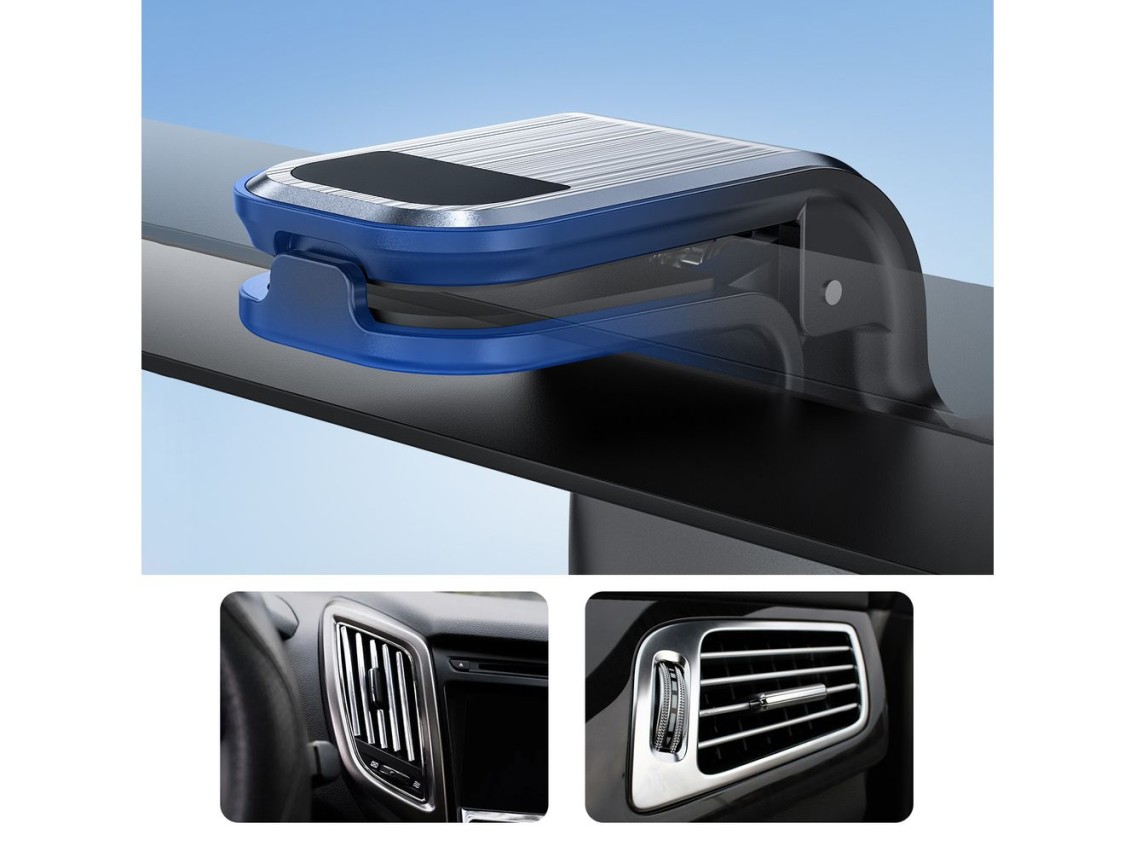 Soporte magn�tico para rejilla de ventilaci�n de coche Acefast D16 - No requiere MagSafe - Gris