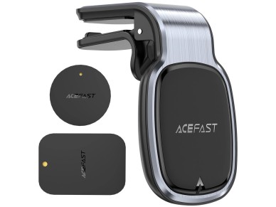 Soporte magn�tico para rejilla de ventilaci�n de coche Acefast D16 - No requiere MagSafe - Gris