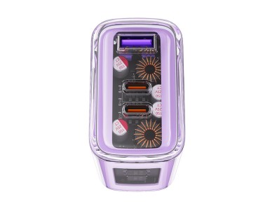 Acefast charger GaN 65W 3 ports (1xUSB, 2xUSB C) gray (A45) Acefast charger GaN 65W 3 ports (1xUSB, 2xUSB C) gray (A45)