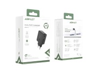Cargador de pared Acefast USB Tipo C / USB 32W, PPS, PD, QC 3.0, AFC, FCP negro (A5 negro)