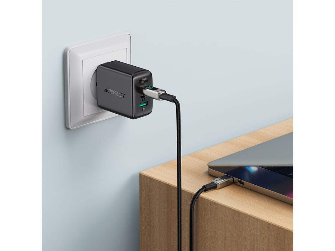 Acefast cable MFI USB Type C - Lightning 1.2m, 30W, 3A black (C6-01 Black)
