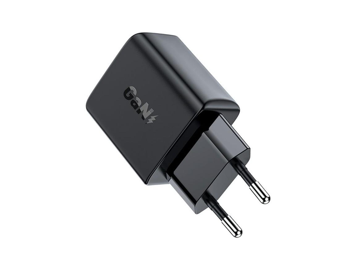 Acefast GaN USB Type-C 30W charger, PD, QC 3.0, AFC, FCP black (A21 black)