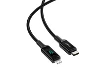 Acefast cable MFI USB Type C - Lightning 1.2m, 30W, 3A black (C6-01 Black) Acefast cable MFI USB Type C - Lightning 1.2m, 30W, 3A black (C6-01 Black)