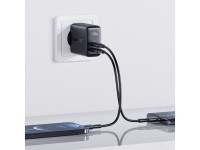 Acefast charger 2x USB Type C 40W, PPS, PD, QC 3.0, AFC, FCP black (A9 black) Acefast charger 2x USB Type C 40W, PPS, PD, QC 3.0, AFC, FCP black (A9 black)