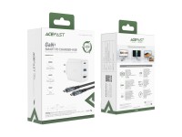 Carregador Acefast 2 em 1 GaN 65W USB Tipo C / USB, adaptador adaptador HDMI 4K @ 60Hz (conjunto com Carregador Acefast 2 em 1 GaN 65W USB Tipo C / USB, adaptador adaptador HDMI 4K @ 60Hz (conjunto com
