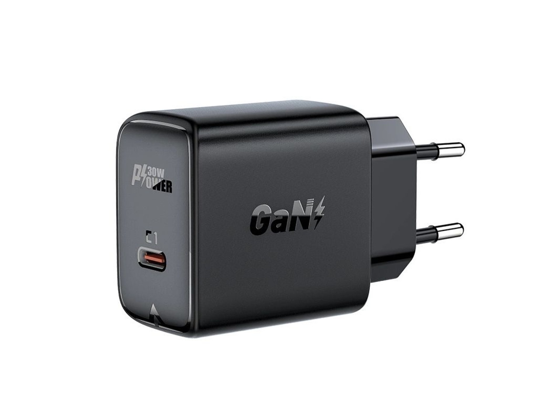 Acefast GaN USB Type-C 30W charger, PD, QC 3.0, AFC, FCP black (A21 black)