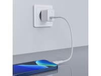 Cargador Acefast GaN USB Tipo C 30W, PD, QC 3.0, AFC, FCP blanco (A21 blanco)