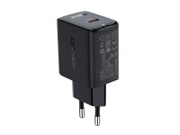 Acefast GaN USB Type-C 30W charger, PD, QC 3.0, AFC, FCP black (A21 black) Acefast GaN USB Type-C 30W charger, PD, QC 3.0, AFC, FCP black (A21 black)