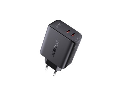 Acefast charger 2x USB Type C 40W, PPS, PD, QC 3.0, AFC, FCP black (A9 black) Acefast charger 2x USB Type C 40W, PPS, PD, QC 3.0, AFC, FCP black (A9 black)
