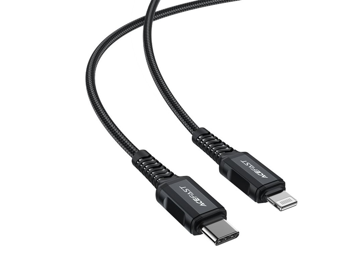 Acefast C4-01 Lightning - USB-C PD cable 30W 3A 480Mb/s 1.8m - black
