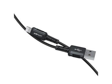 Acefast MFI USB - Lightning cable 1.8m, 2.4A black (C4-02 A Black)
