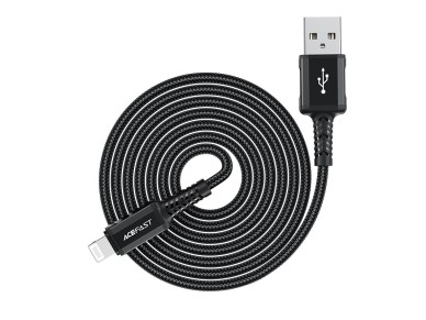 Acefast MFI USB - Lightning cable 1.8m, 2.4A black (C4-02 A Black)