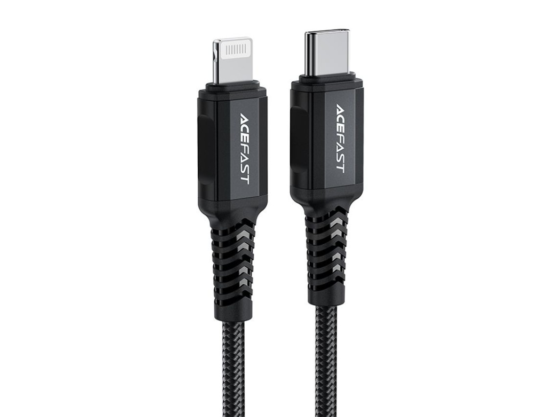 Acefast C4-01 Lightning - USB-C PD cable 30W 3A 480Mb/s 1.8m - black