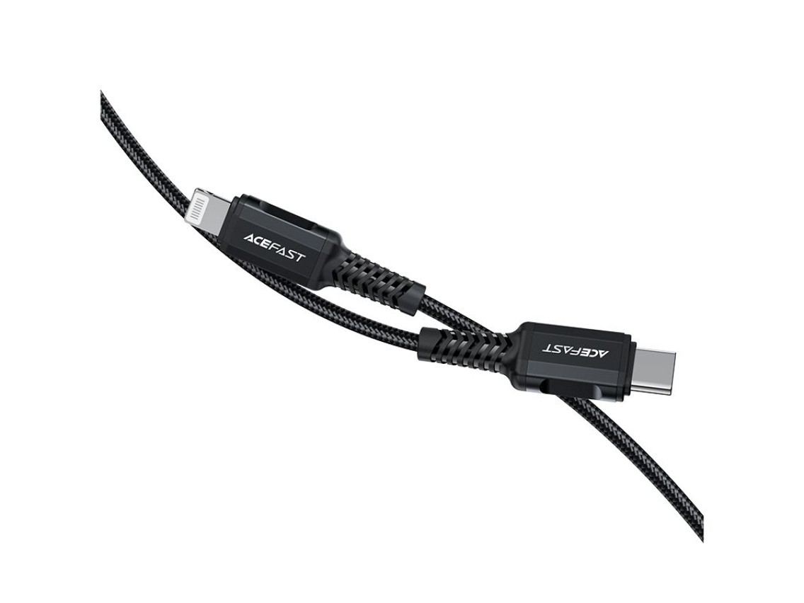 Acefast C4-01 Lightning - USB-C PD cable 30W 3A 480Mb/s 1.8m - black