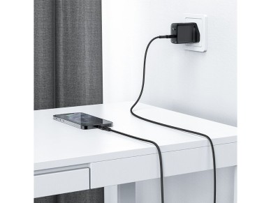 Acefast C4-01 Lightning - USB-C PD cable 30W 3A 480Mb/s 1.8m - black