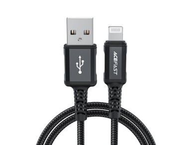 Acefast MFI USB - Lightning cable 1.8m, 2.4A black (C4-02 A Black)