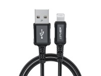 Acefast MFI USB - Lightning cable 1.8m, 2.4A black (C4-02 A Black) Acefast MFI USB - Lightning cable 1.8m, 2.4A black (C4-02 A Black)