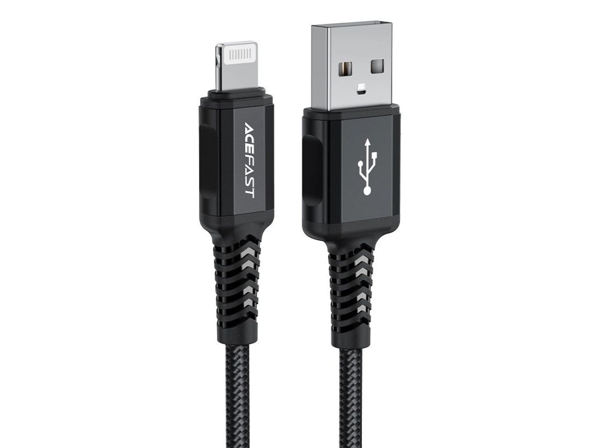 Acefast MFI USB - Lightning cable 1.8m, 2.4A black (C4-02 A Black)