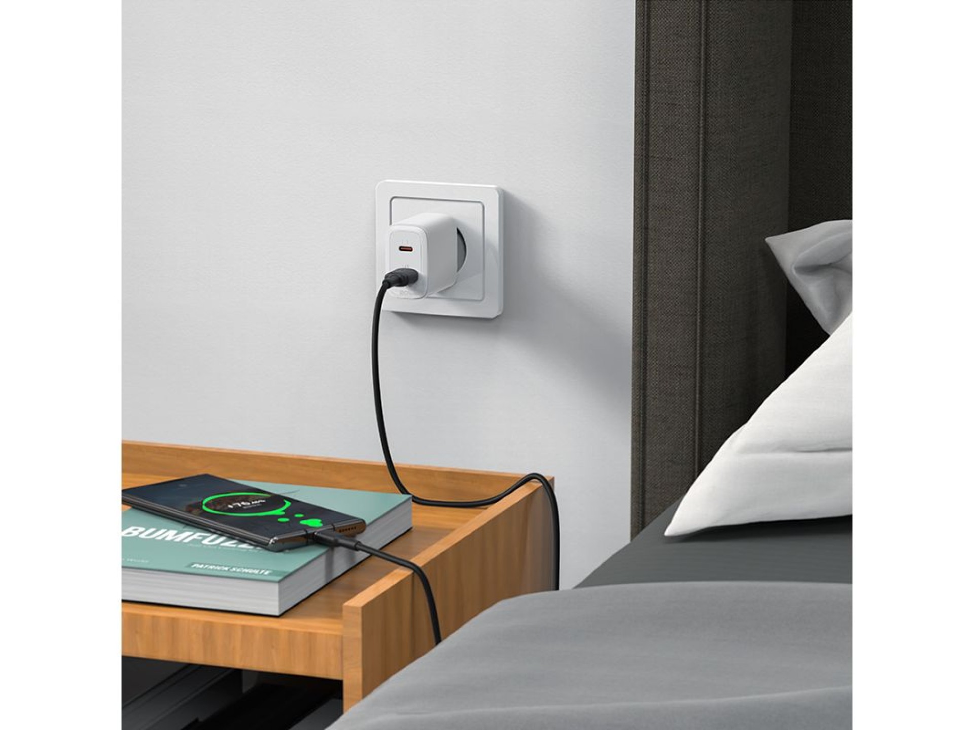 Carregador de parede Acefast USB Tipo C / USB 20W, PPS, PD, QC 3.0, AFC, FCP branco (A25 branco)