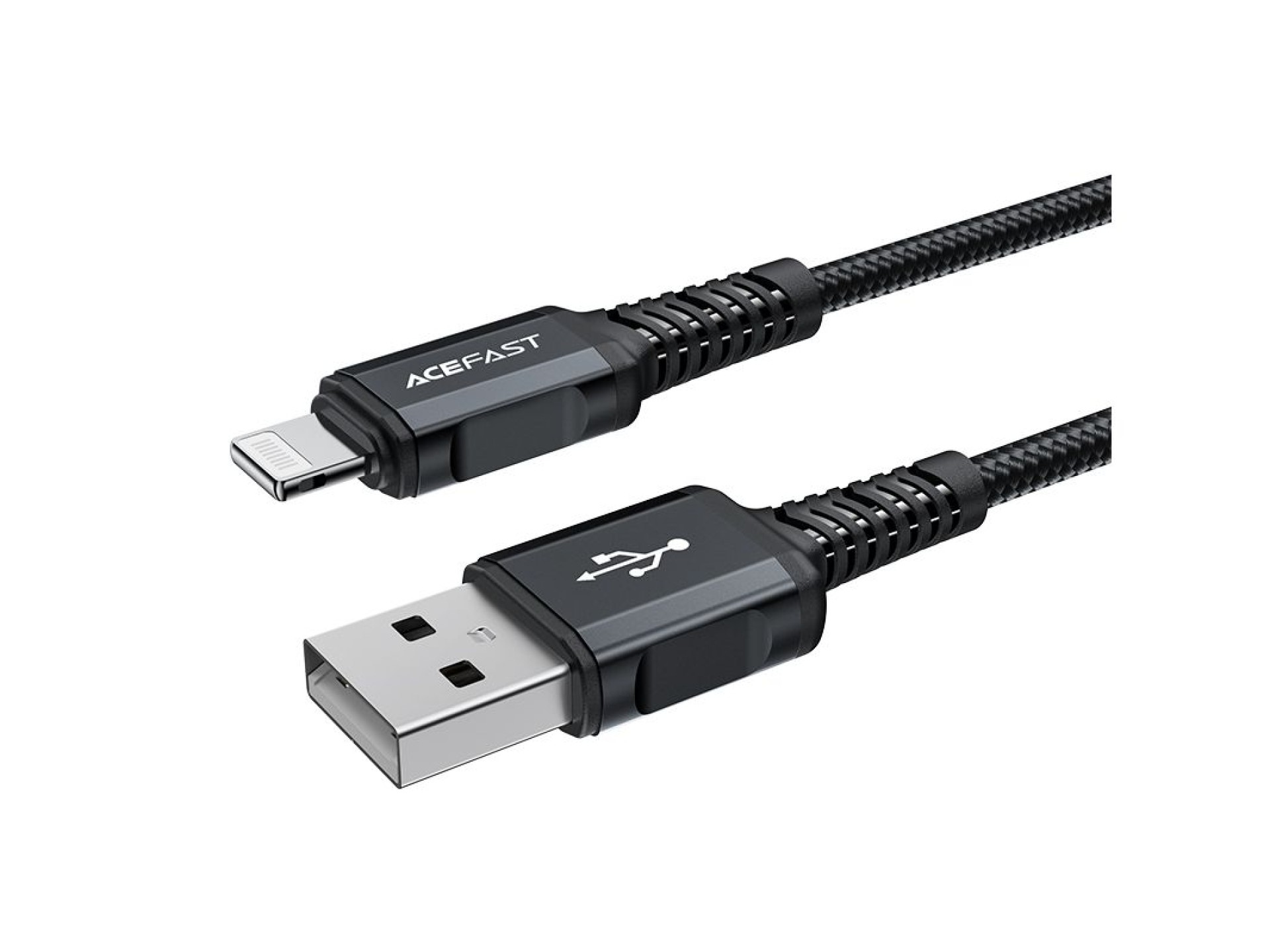 Acefast MFI USB - Lightning cable 1.8m, 2.4A black (C4-02 A Black)