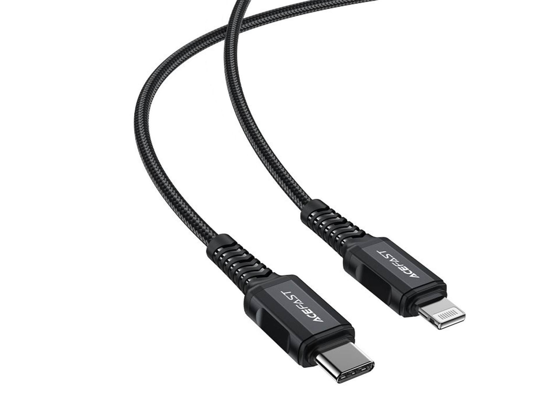 Acefast C4-01 Lightning - USB-C PD cable 30W 3A 480Mb/s 1.8m - black