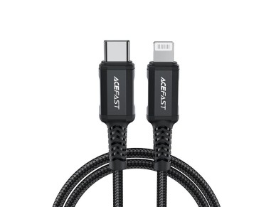 Acefast C4-01 Lightning - USB-C PD cable 30W 3A 480Mb/s 1.8m - black