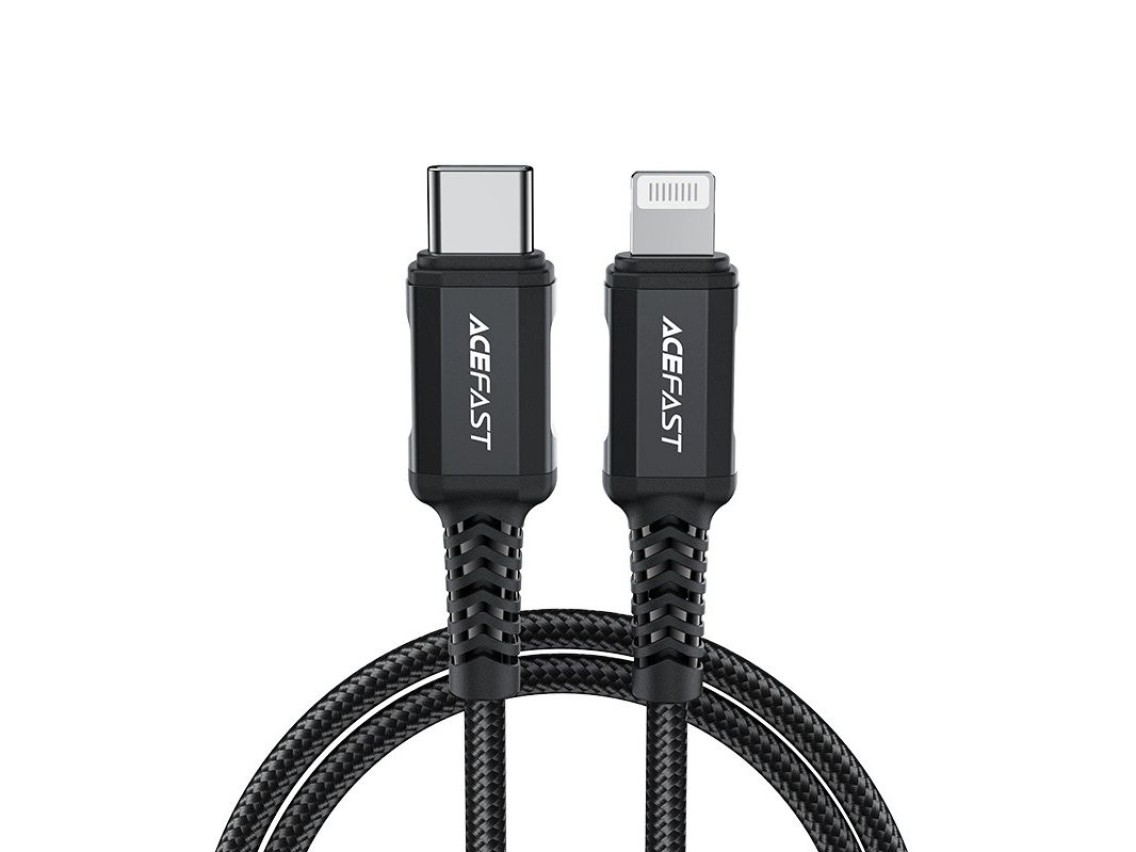 Acefast C4-01 Lightning - USB-C PD cable 30W 3A 480Mb/s 1.8m - black