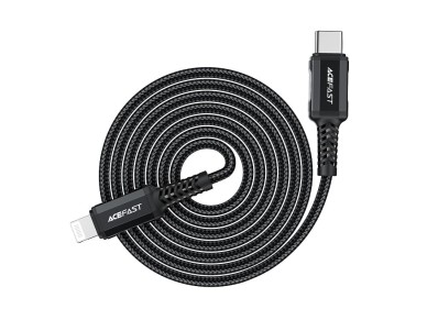 Acefast C4-01 Lightning - USB-C PD cable 30W 3A 480Mb/s 1.8m - black