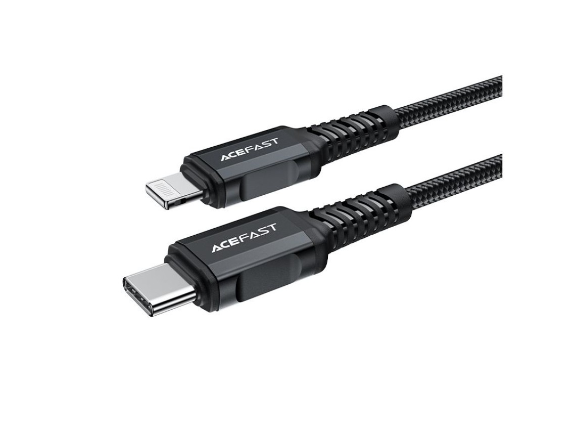 Acefast C4-01 Lightning - USB-C PD cable 30W 3A 480Mb/s 1.8m - black