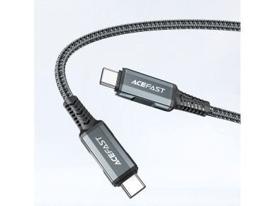 Acefast 2in1 charger GaN 65W USB Type C / USB, adapter adapter HDMI 4K @ 60Hz (set with cable) white Acefast 2in1 charger GaN 65W USB Type C / USB, adapter adapter HDMI 4K @ 60Hz (set with cable) white
