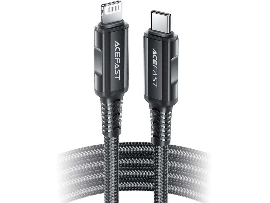 Acefast C4-01 Lightning - USB-C PD cable 30W 3A 480Mb/s 1.8m - black