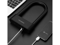 Rockbros 32210818001 SMART Bicycle Lock with Fingerprint Reader and Bluetooth Connectivity - Black Rockbros 32210818001 SMART Bicycle Lock with Fingerprint Reader and Bluetooth Connectivity - Black