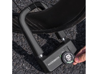 Rockbros RBNS1 SMART Bike Lock with NFC Reader - Black Rockbros RBNS1 SMART Bike Lock with NFC Reader - Black