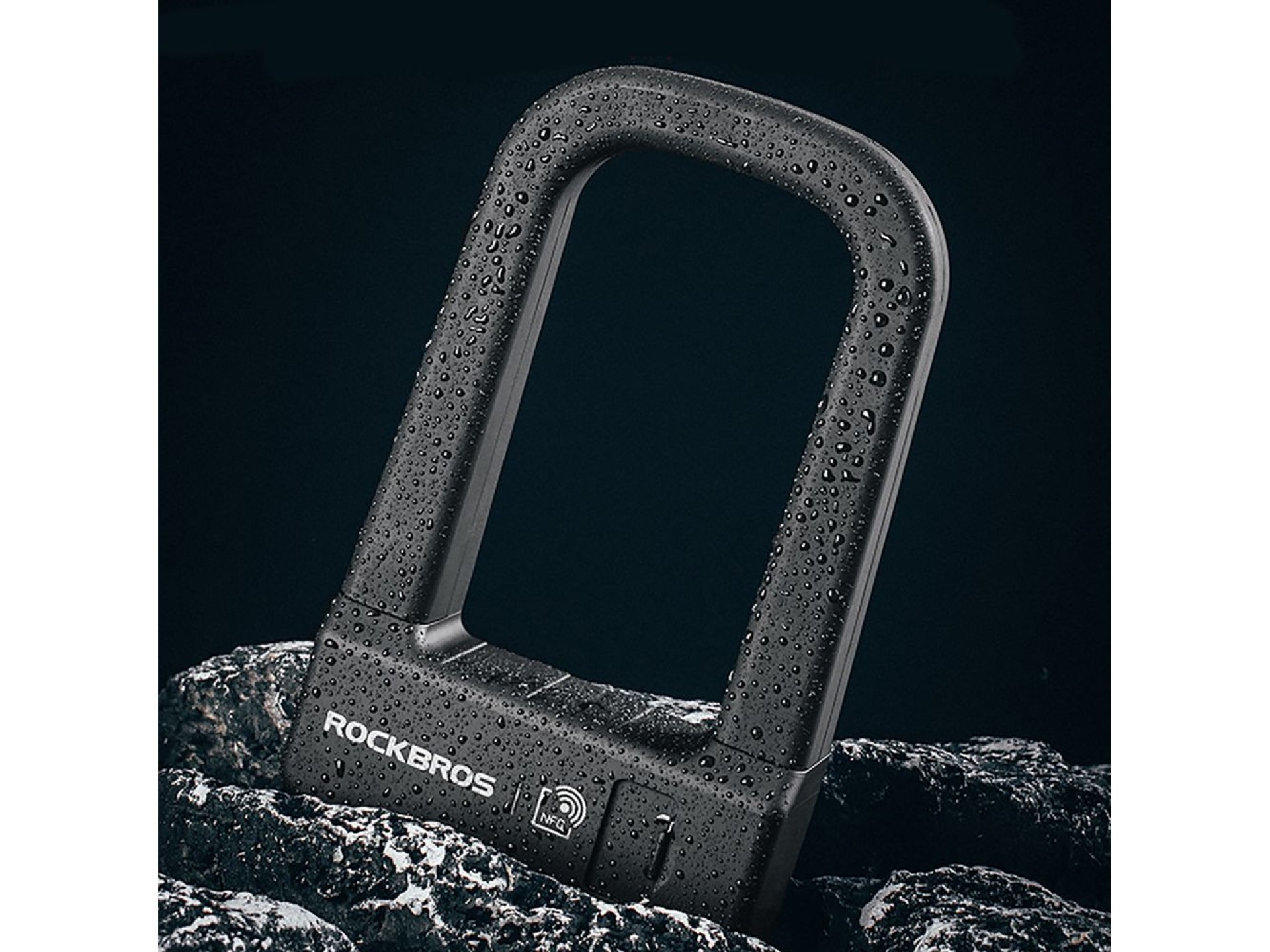 Rockbros RBNS1 SMART Bike Lock with NFC Reader - Black