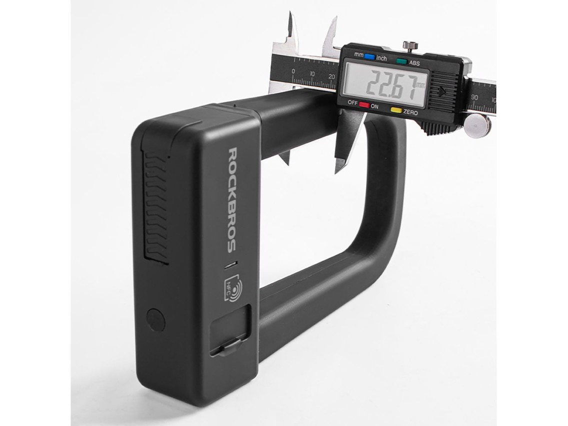Rockbros RBNS1 SMART Bike Lock with NFC Reader - Black