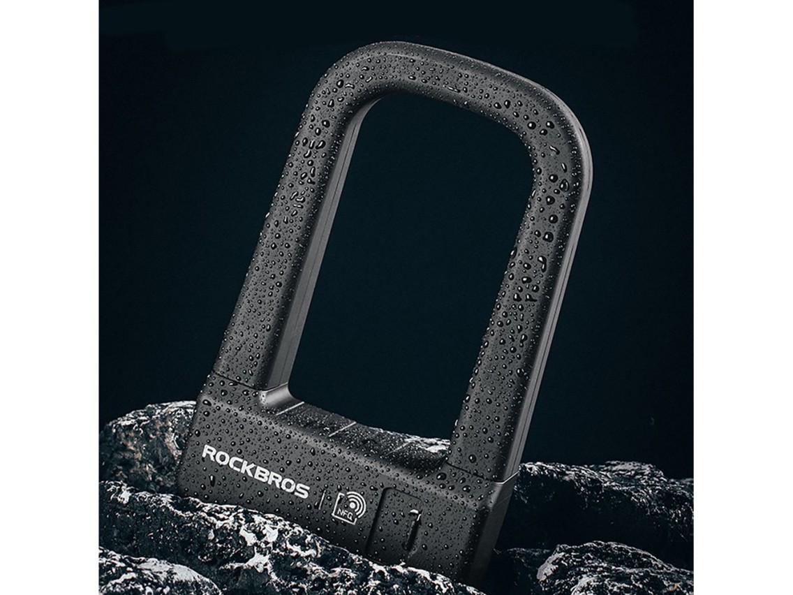 Rockbros RBNS1 SMART Bike Lock with NFC Reader - Black
