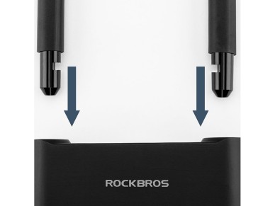Rockbros 32210818001 SMART Bicycle Lock with Fingerprint Reader and Bluetooth Connectivity - Black Rockbros 32210818001 SMART Bicycle Lock with Fingerprint Reader and Bluetooth Connectivity - Black