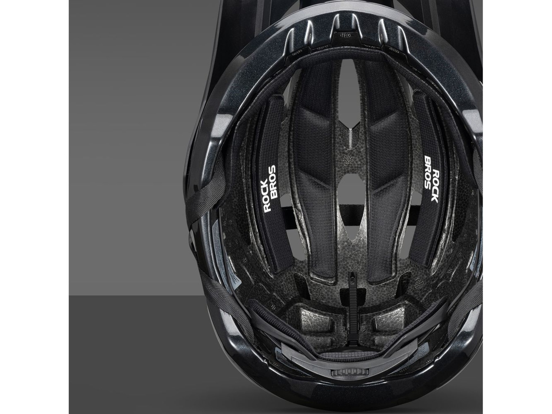 Rockbros LK-99 Mountain Bike Helmet with Adjustable Visor and Magnetic Closure 58-62 cm - Titanium