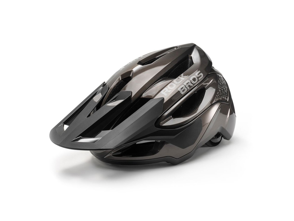 Rockbros LK-99 Mountain Bike Helmet with Adjustable Visor and Magnetic Closure 58-62 cm - Titanium