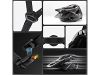 Rockbros LK-99 Mountain Bike Helmet with Adjustable Visor and Magnetic Closure 58-62 cm - Titanium Rockbros LK-99 Mountain Bike Helmet with Adjustable Visor and Magnetic Closure 58-62 cm - Titanium