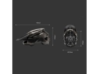 Rockbros LK-99 Mountain Bike Helmet with Adjustable Visor and Magnetic Closure 58-62 cm - Titanium Rockbros LK-99 Mountain Bike Helmet with Adjustable Visor and Magnetic Closure 58-62 cm - Titanium