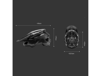Rockbros LK-99 Mountain Bike Helmet with Adjustable Visor and Magnetic Closure 58-62 cm - Black Rockbros LK-99 Mountain Bike Helmet with Adjustable Visor and Magnetic Closure 58-62 cm - Black