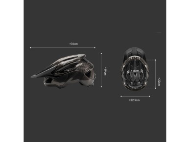 Rockbros LK-99 Mountain Bike Helmet with Adjustable Visor and Magnetic Closure 58-62 cm - Titanium Rockbros LK-99 Mountain Bike Helmet with Adjustable Visor and Magnetic Closure 58-62 cm - Titanium