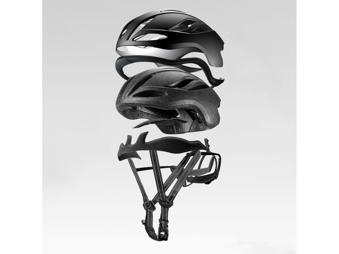 Casco de ciclismo ligero Rockbros TS-42, talla 58-62 cm - Negro