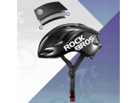Casco de ciclismo ligero Rockbros TS-42, talla 58-62 cm - Negro Casco de ciclismo ligero Rockbros TS-42, talla 58-62 cm - Negro