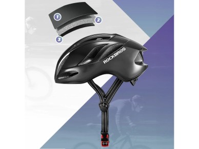 Casco de bicicleta ligero Rockbros TS-42, talla 58-62 cm, titanio. Casco de bicicleta ligero Rockbros TS-42, talla 58-62 cm, titanio.