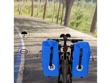 Rockbros 30140022004 Waterproof Bicycle Bag 25-32L - Blue Rockbros 30140022004 Waterproof Bicycle Bag 25-32L - Blue