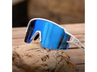 Óculos de ciclismo infantis Rockbros, polarizados, com proteção UV, brancos. Óculos de ciclismo infantis Rockbros, polarizados, com proteção UV, brancos.