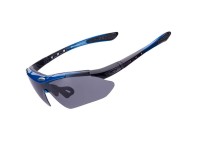 Óculos de ciclismo polarizados Rockbros 10007 - Preto e Azul Óculos de ciclismo polarizados Rockbros 10007 - Preto e Azul